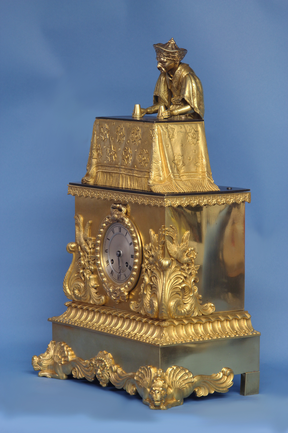 c.1840 French Animated Conjuror Clock by J.F. Houdin