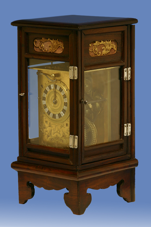 Early 19th century japanese striking lantern clock.