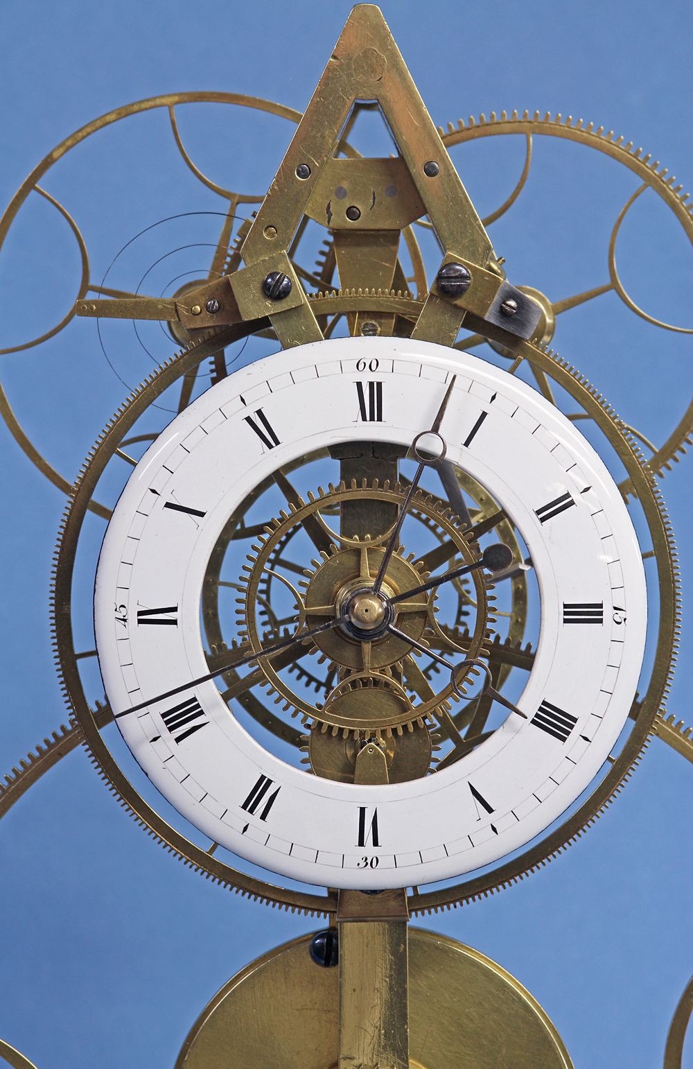 Rare French Balance Wheel Skeleton Clock