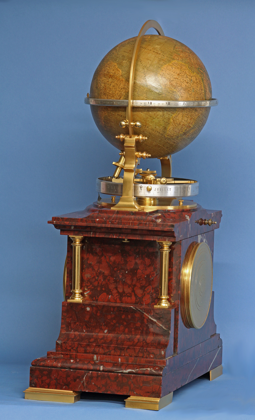 c.1895 French Globe Mantel Clock.
