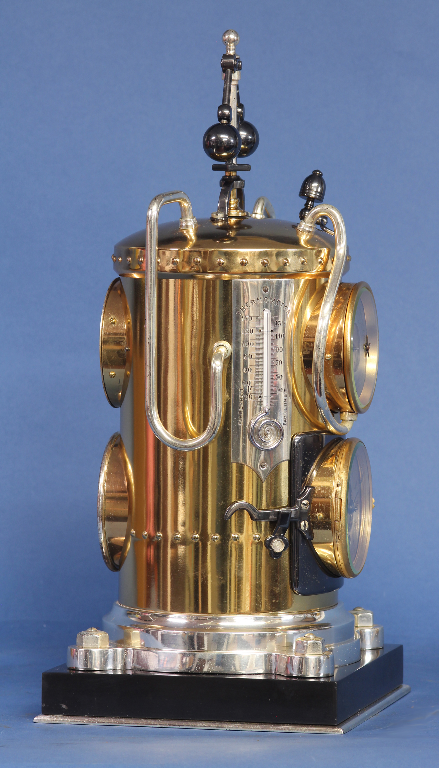 French Vertical Boiler Industrial Clock