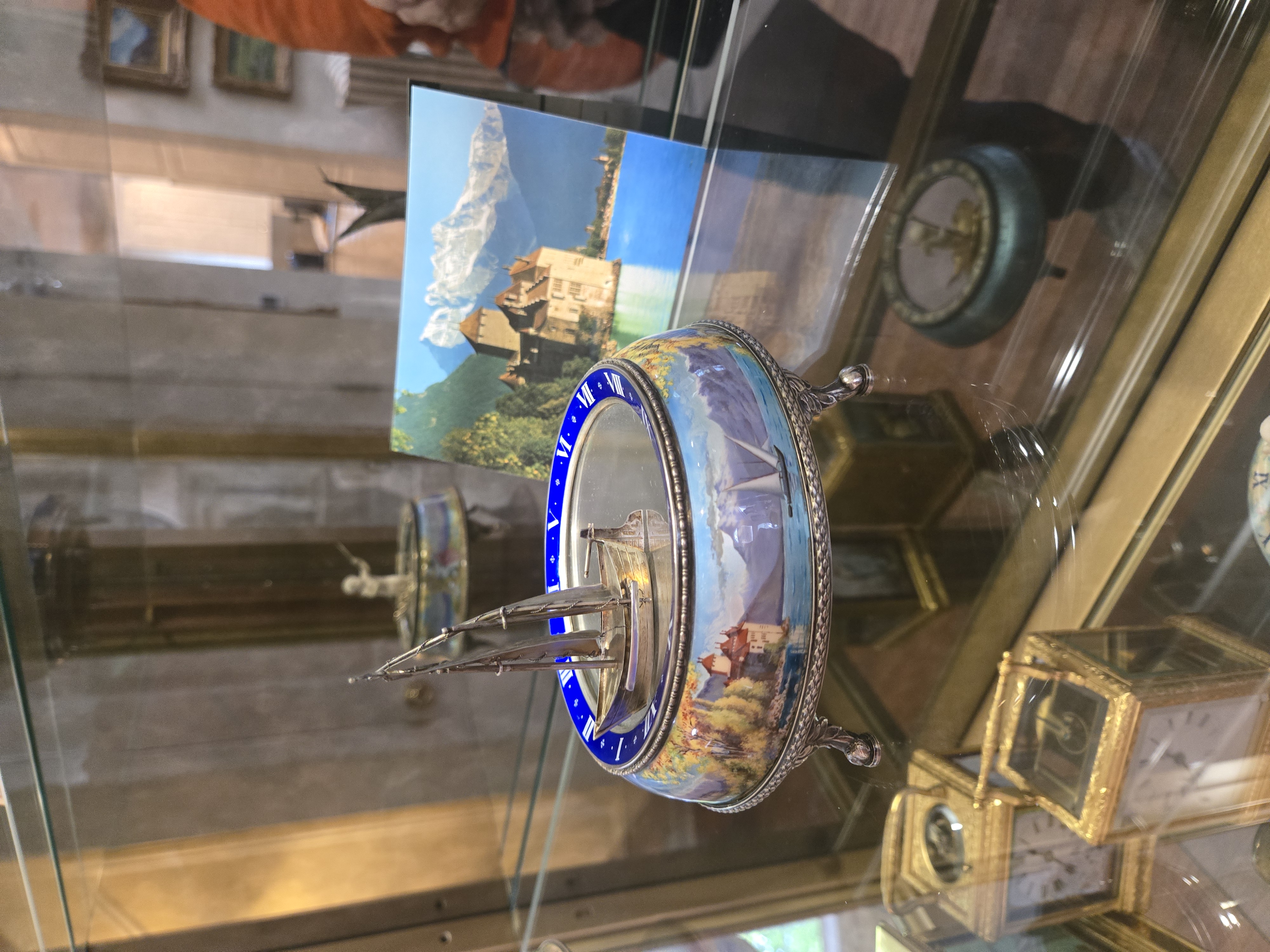 Rare Swiss Early 20th Century Annular Dial Clock, 57938.