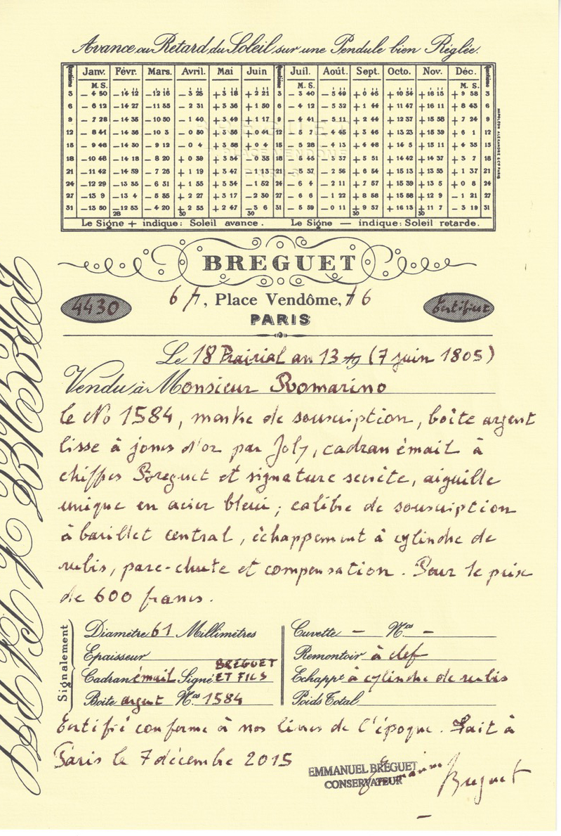 breguet souscription
