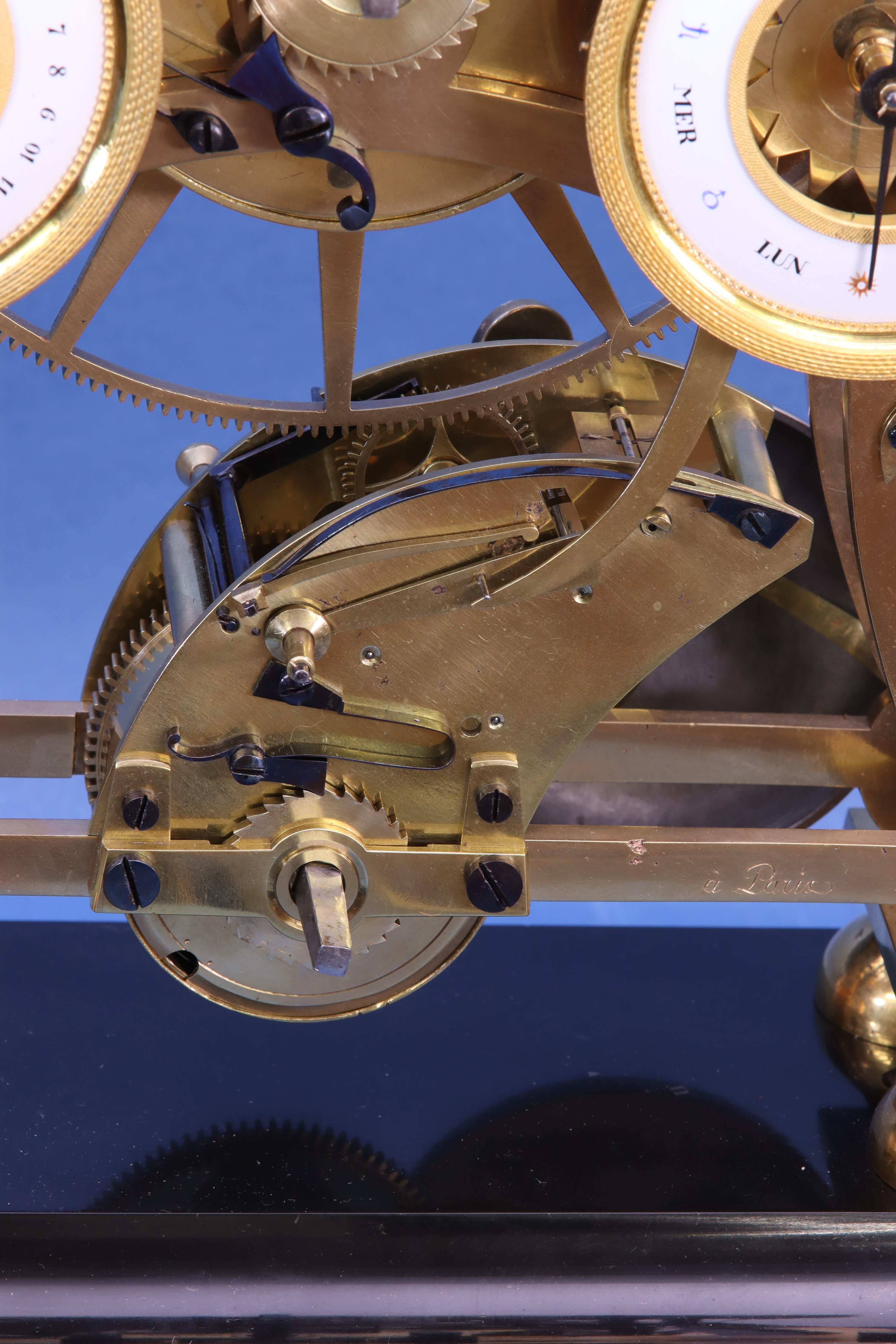 c.1820 French Skeleton Clock by Verneuil.