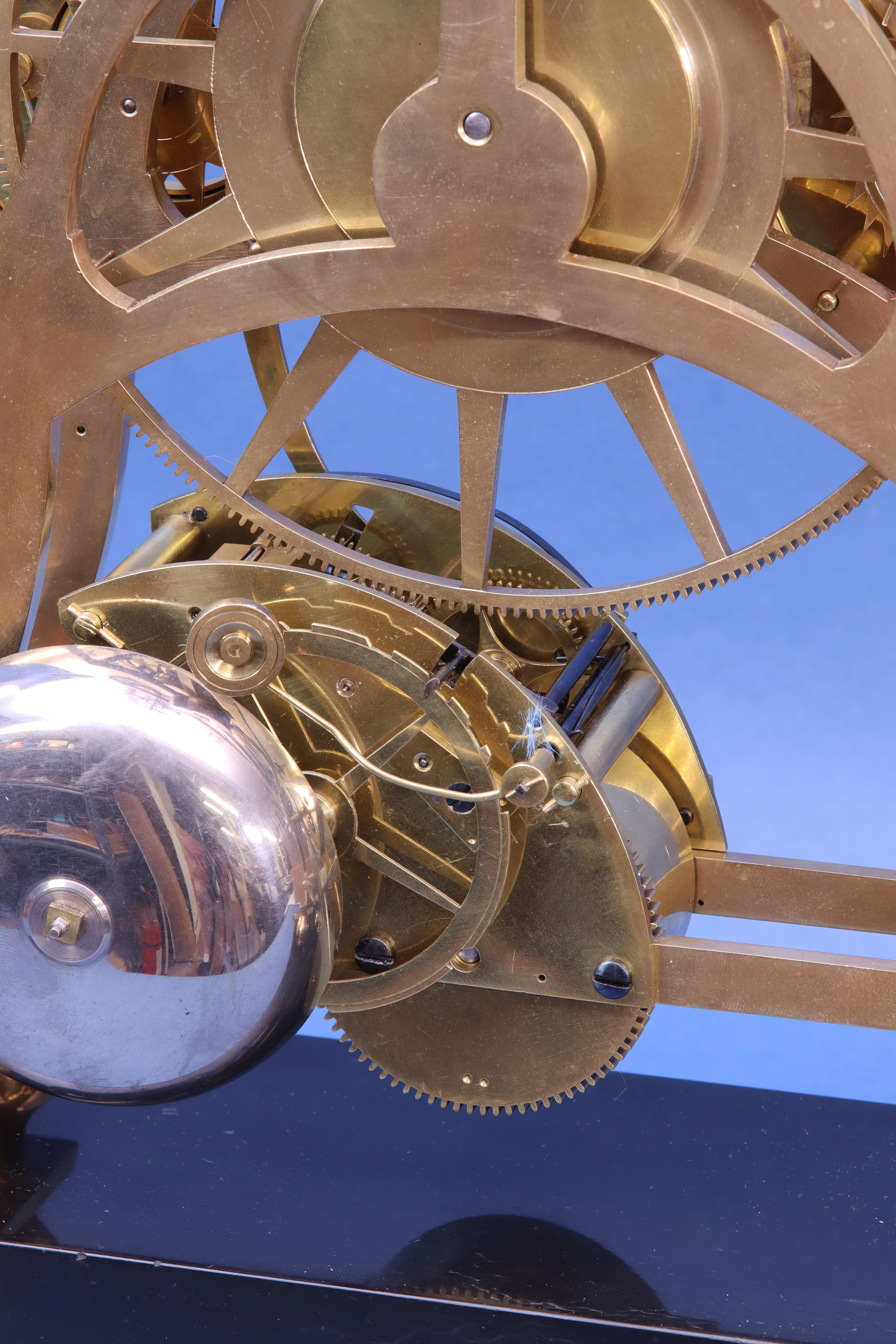 c.1820 French Skeleton Clock by Verneuil.