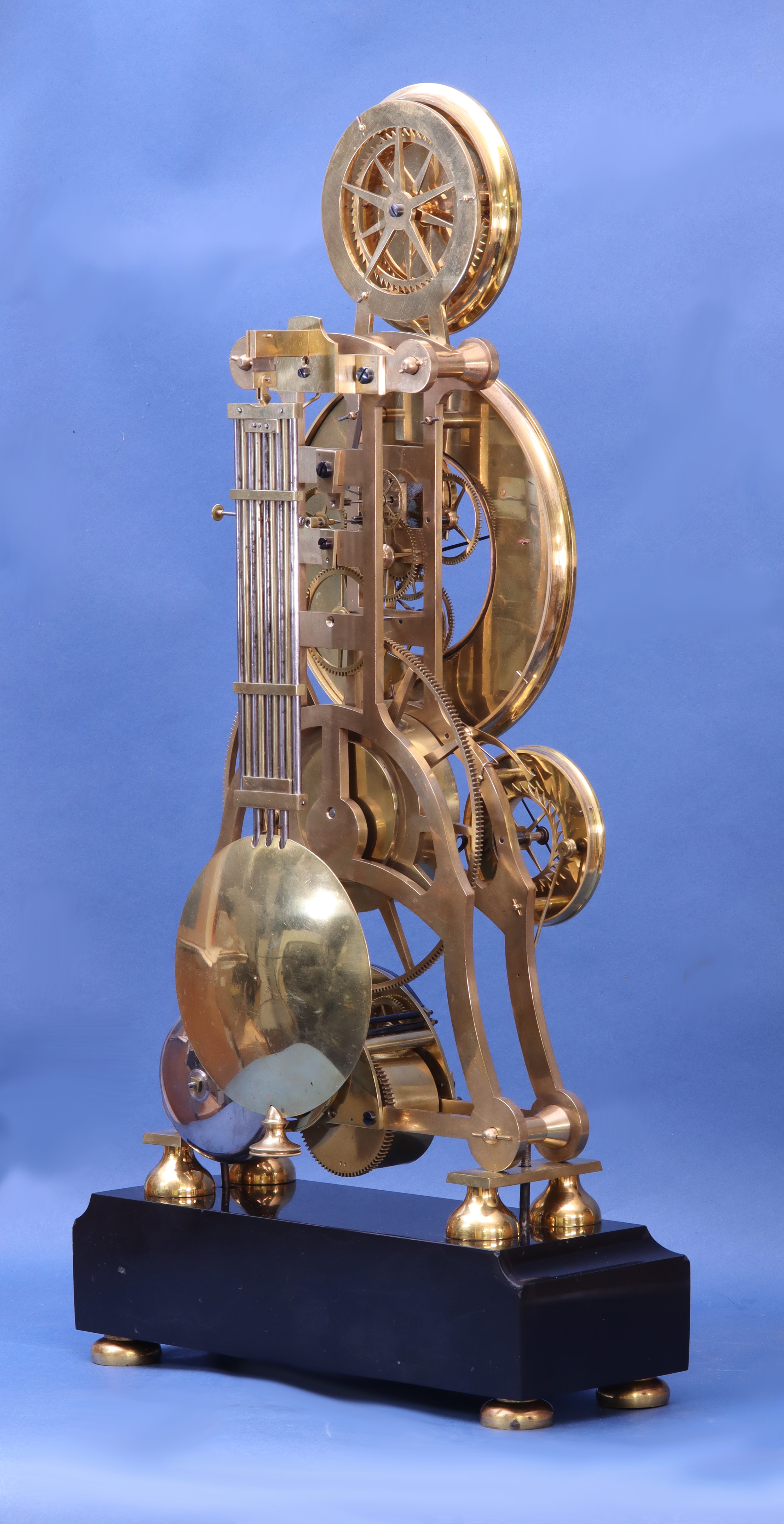 c.1820 French Skeleton Clock by Verneuil.