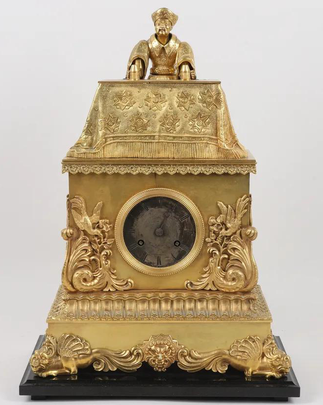 c.1840 French Ormolu Animated Conjuror Clock.
